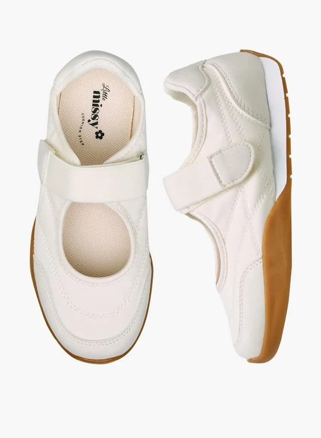 ليتل ميسي Girls Hook & Loop Sneakers