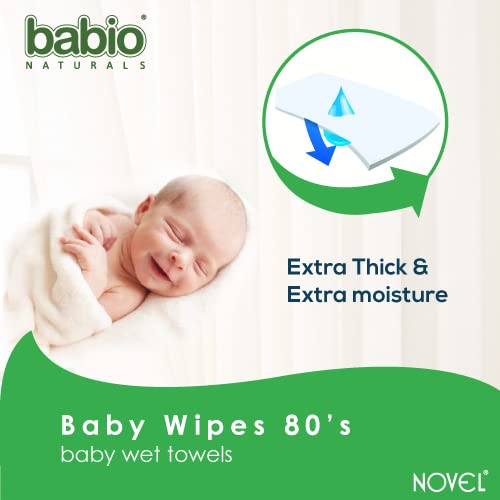 NOVEL Baby Wet Wipes/Pack With Lid (Pack of 5-80 Sheet) - Image 3
