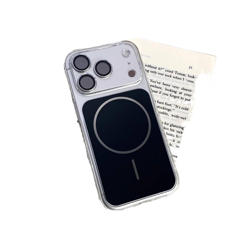 PC MagSafe Case for iPhone 17 / 17 Air / 17 Pro / 17 Pro Max with Strong Magnetic and Lens Protector plus Matte Finish plus Anti-Slip Grip in Black - Veloris - Image 1