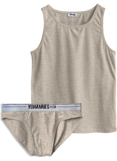 Yohannes Club Boy's Cotton Underwear Set Slip Briefs and Undershirt Multipack  - Image 1