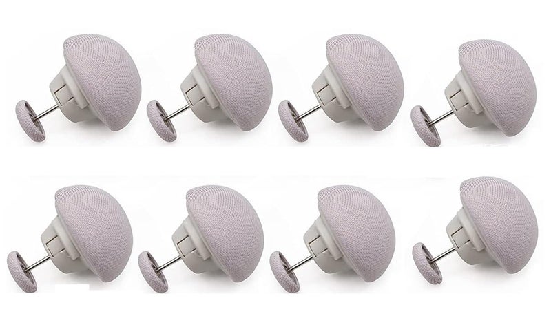 BIGJANE BIGJANE Bed Sheet Clips Duvet Cover Holding Clips Non-Slip Cover Fixator Comforter Quilt Holder with One-Key Unlock for Blanket Bed Sheet Curtain Socks Mattress (8, Gray)  - Image 1