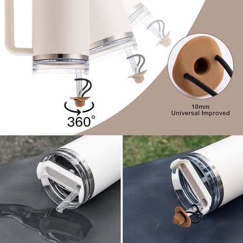 NancyL Straw Cover Cap for Stanley Cup 30 40 oz, Silicone Straw Toppers Cowboy Hat, Tumbler Cup Accessories for 10mm 0.4in Straws Cute Gifts Ornaments for Women - Image 5