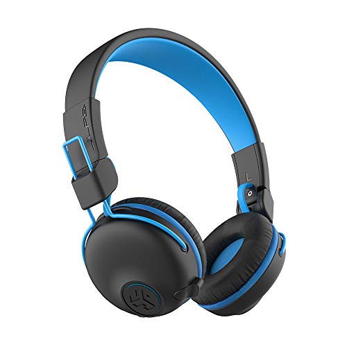 JLab JBuddies Play Gaming Wireless Kids Headset, Blue, 22+ Hour Bluetooth 5 Playtime 60ms Super-Low Latency for Mobile Gameplay, Retractable Boom Mic, AUX Cord Compatible w/Gaming Consoles - Image 2