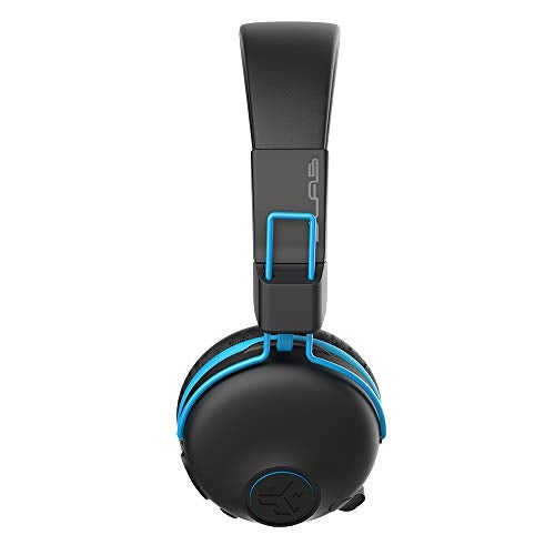 JLab JBuddies Play Gaming Wireless Kids Headset, Blue, 22+ Hour Bluetooth 5 Playtime 60ms Super-Low Latency for Mobile Gameplay, Retractable Boom Mic, AUX Cord Compatible w/Gaming Consoles - Image 3