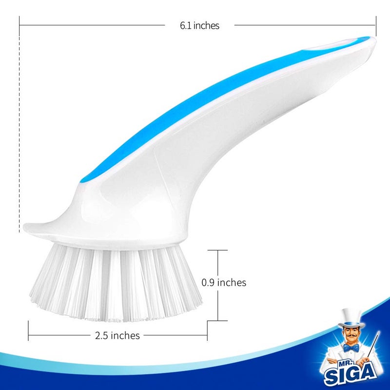 Mr Siga MR.SIGA Pot and Pan Cleaning Brush - Pack of 2 - Image 3