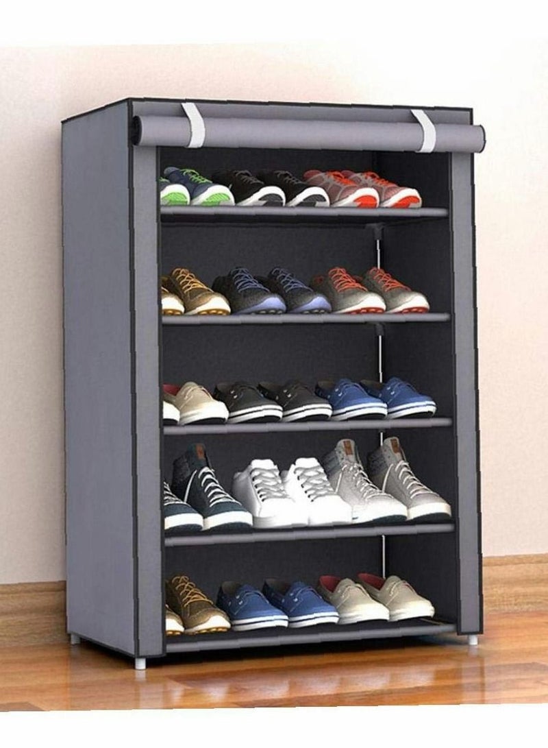 Y&D Shoe Rack, Rack with Dustproof Cover Shelf Storage Organizer, for Entryway, Hallway and Closet - Image 5