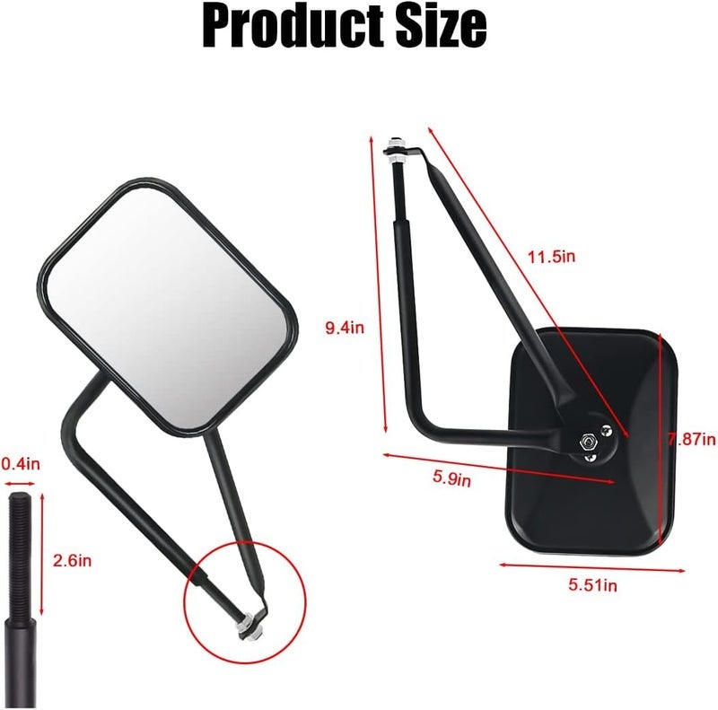Fekey&JF VW PASSENGER SIDE HEATED MIRROR GLASS COMPATIBLE WITH 20112018 VOLKSWAGEN VW PASSAT BEETLE JETTA POWER CONVEX RIGHT SIDE MIRROR WITH REAR HOLDER - Image 2
