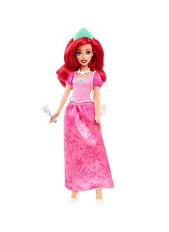 Disney Princess Toys, Ariel Fashion Doll in Signature Pink Dress and 9 Accessories, Inspired by the Disney Movie  - Image 3