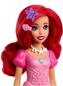 Disney Princess Toys, Ariel Fashion Doll in Signature Pink Dress and 9 Accessories, Inspired by the Disney Movie  - Image 4