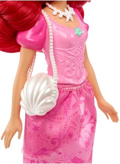 Disney Princess Toys, Ariel Fashion Doll in Signature Pink Dress and 9 Accessories, Inspired by the Disney Movie  - Image 5