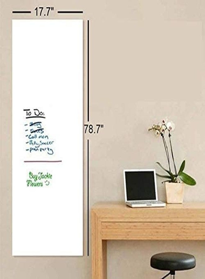 WALLMATE? Whiteboard Peel & Stick Wallpaper for Wall, Dry Erase Board Sticker for Wall, Self Adhesive Whiteboard Paper, Self Stick Removable Homeworking Office Home (24 x 50 inch, White) - Image 3
