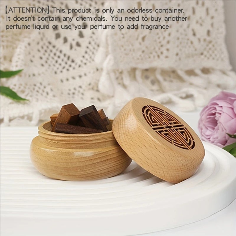 Ancient Portable No Perfume DIY Fragrance Wooden Box Aroma Diffuser - Home & Car Decor - Image 1