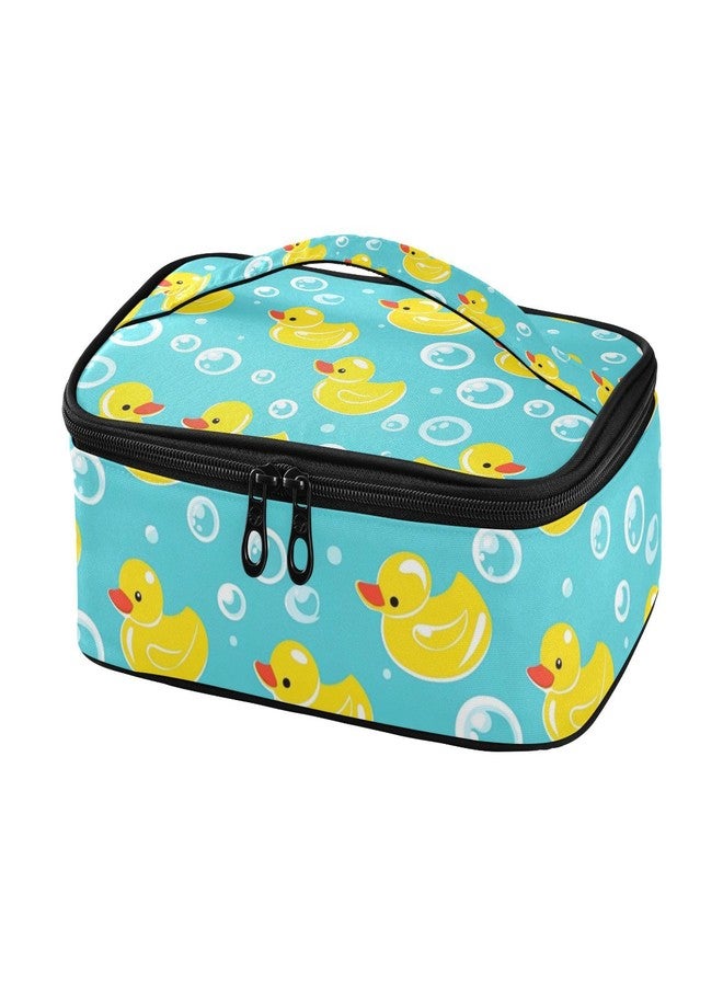 Kcldeci Kids Girls Lunch Bag Yellow Rubber Ducks Insulated Lunch Box for School Lunch Cooler Organizer School Kids - Image 1