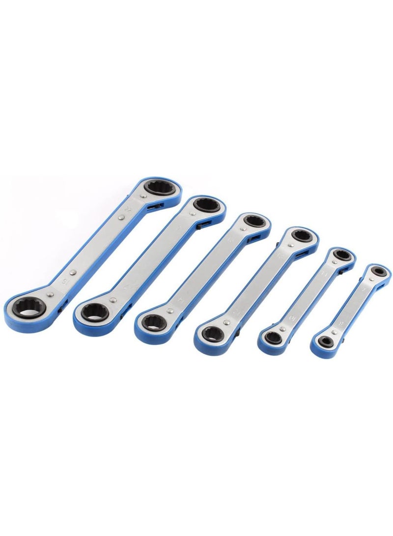 GGOOT 6mm-22mm Double Head Ratchet Offset Spanner Set Hardware Tool 6 in 1 (b04a514f9a07c283769dd81f0d7230e1) - Image 1