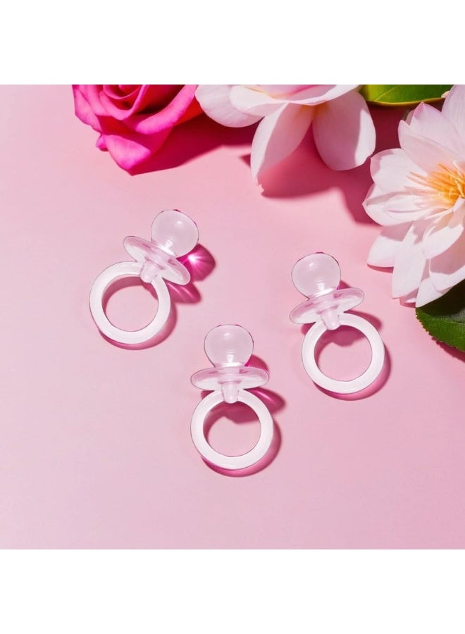 Unique Crystal Pacifiers Baby Shower Favors 18-Pieces, Pink - Image 4