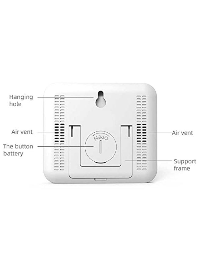 Redbingo Indoor Temperature, Humidity, and Time Monitor with Large LCD Display and Alarm - Image 5