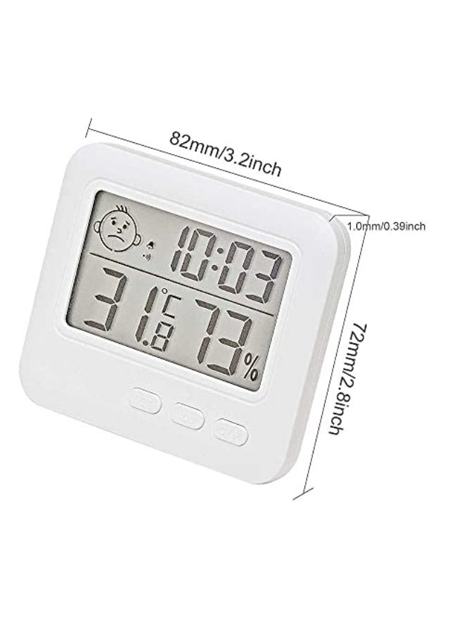 Redbingo Indoor Temperature, Humidity, and Time Monitor with Large LCD Display and Alarm - Image 2
