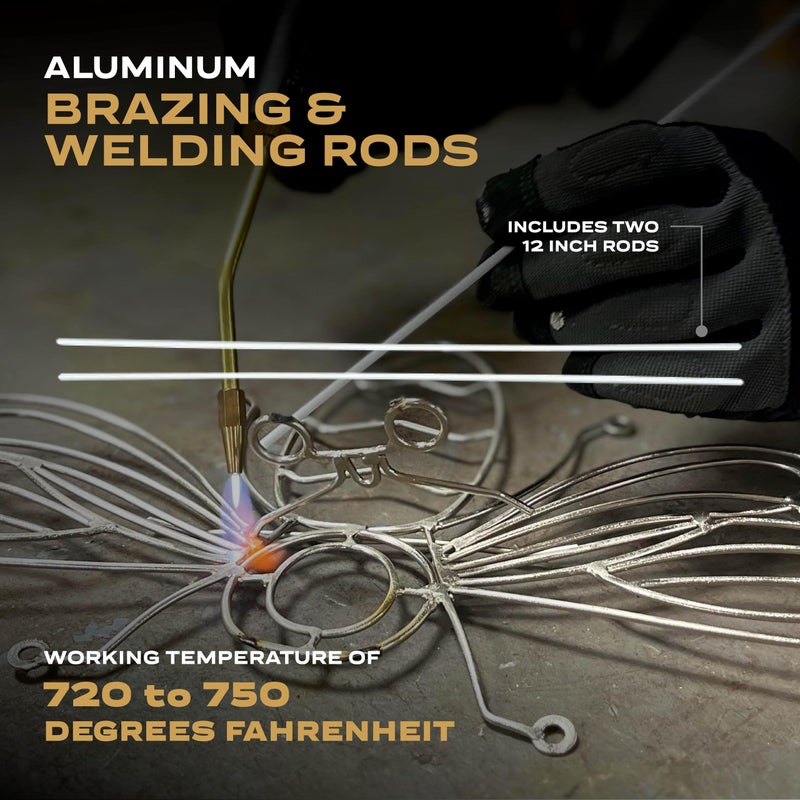 Bernzomatic AL3 Aluminum Brazing/Welding Rods with 12-Inch Rods of Working Temperature 720-750 Degrees, 2-Piece - Image 3