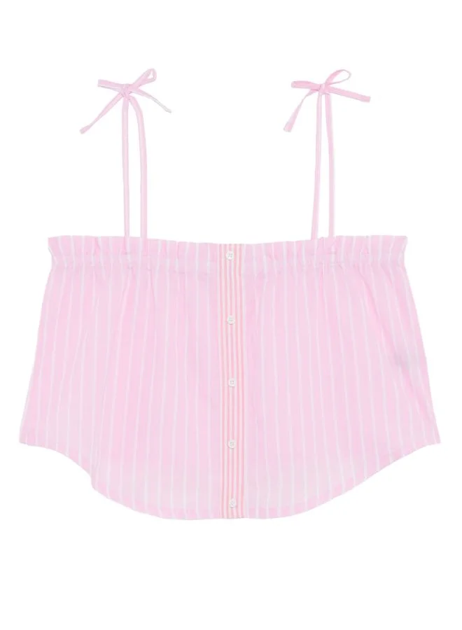 UNDIZ Striped cotton top