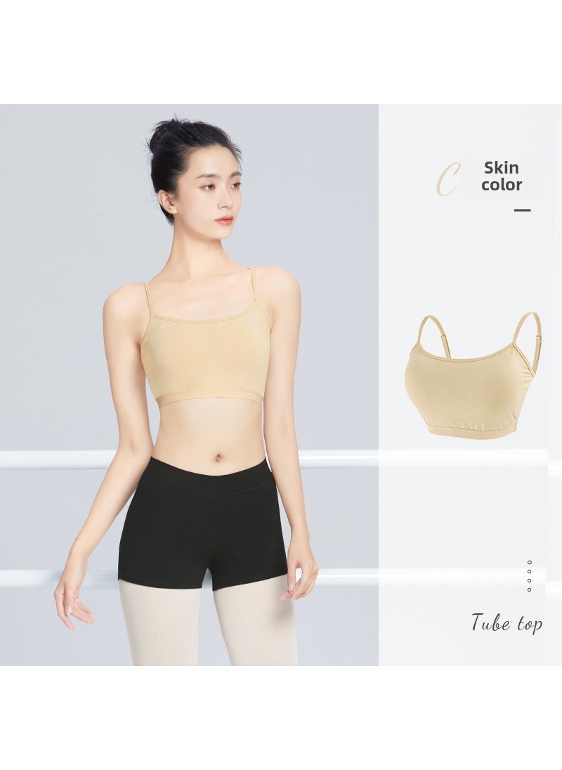 Generic Dance Padded Camisole Top for Women Skin color