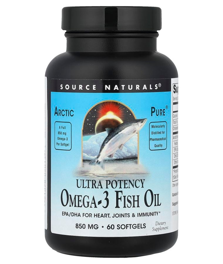 Arctic Pure® Ultra Potency Omega-3 Fish Oil 850 mg 60 Softgels