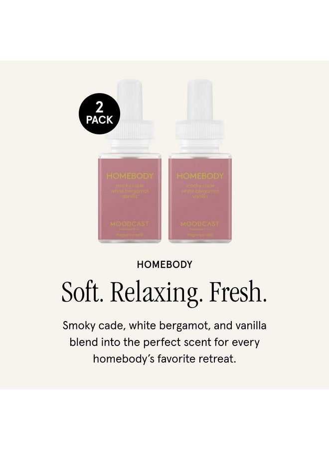 Pura Pura & Moodcast Home Scent Refill - Smart Home Air Diffuser Fragrance - Up to 120-Hours of Premium Fragrance per Refill - Household Essential - Clean & Safe Diffuser Fragrance - 2 Pack, Homebody  - Image 2