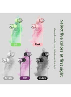 Generic Digital Decoding Audio Wired 3.5 Earphone Metal Inset Macaron Subwoofer Type Wholesale-Color:A5 Digital Flat Apple Green (bag)  - Image 3