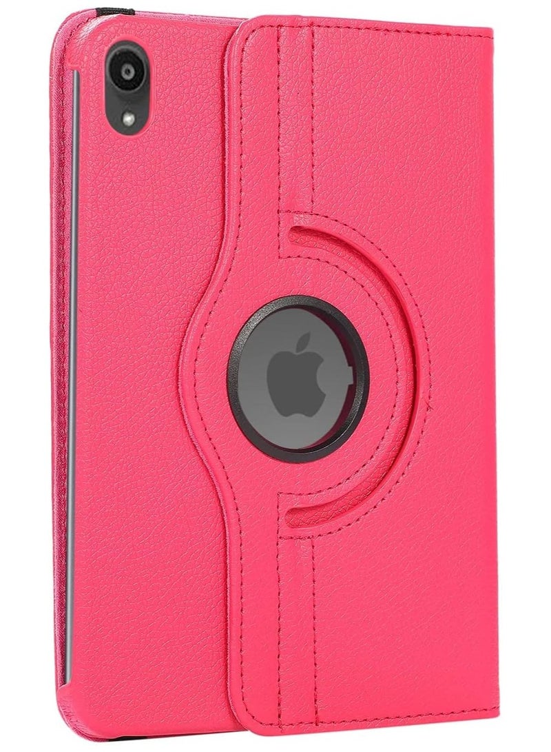 iPad Mini 6 (الجيل السادس 8.3 بوصة) - غطاء خلفي واقٍ بحامل دوار 360 درجة، لجهاز iPad Mini 6 2021 موديل وردي - Image 3