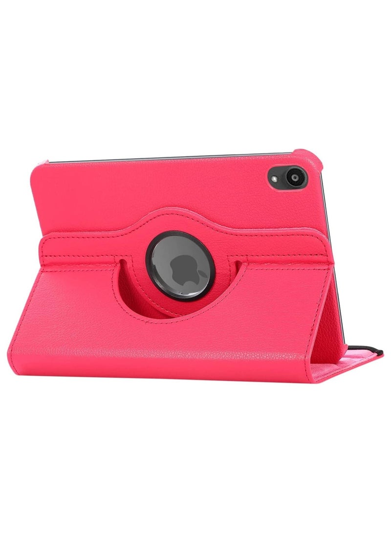 iPad Mini 6 (الجيل السادس 8.3 بوصة) - غطاء خلفي واقٍ بحامل دوار 360 درجة، لجهاز iPad Mini 6 2021 موديل وردي - Image 4