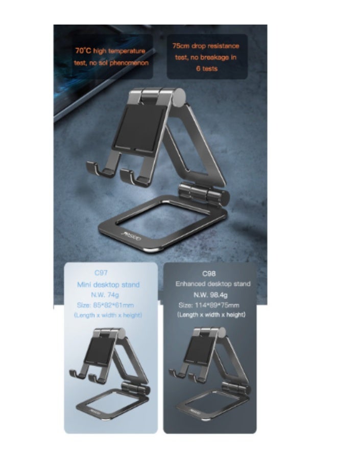 Yesido 360 Degree Adjustable Table Desk Mobile Phone Holder Universal Phone Tablet Holder Stable Desktop Mount for Home and Office | Model C98 | By Yesido - Image 3