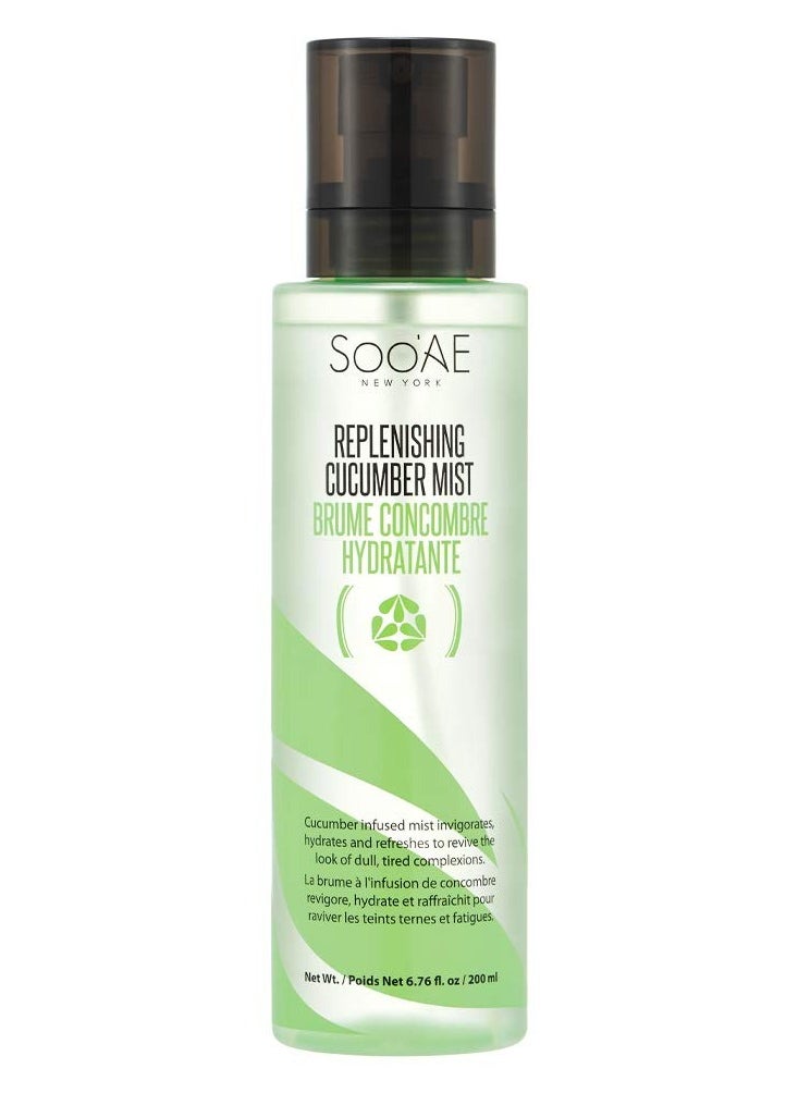 Soo'AE NEW YORK - Soo'AE Replenishing Cucumber Mist, 6.76 Fl Oz (Pack of 3) - Image 1