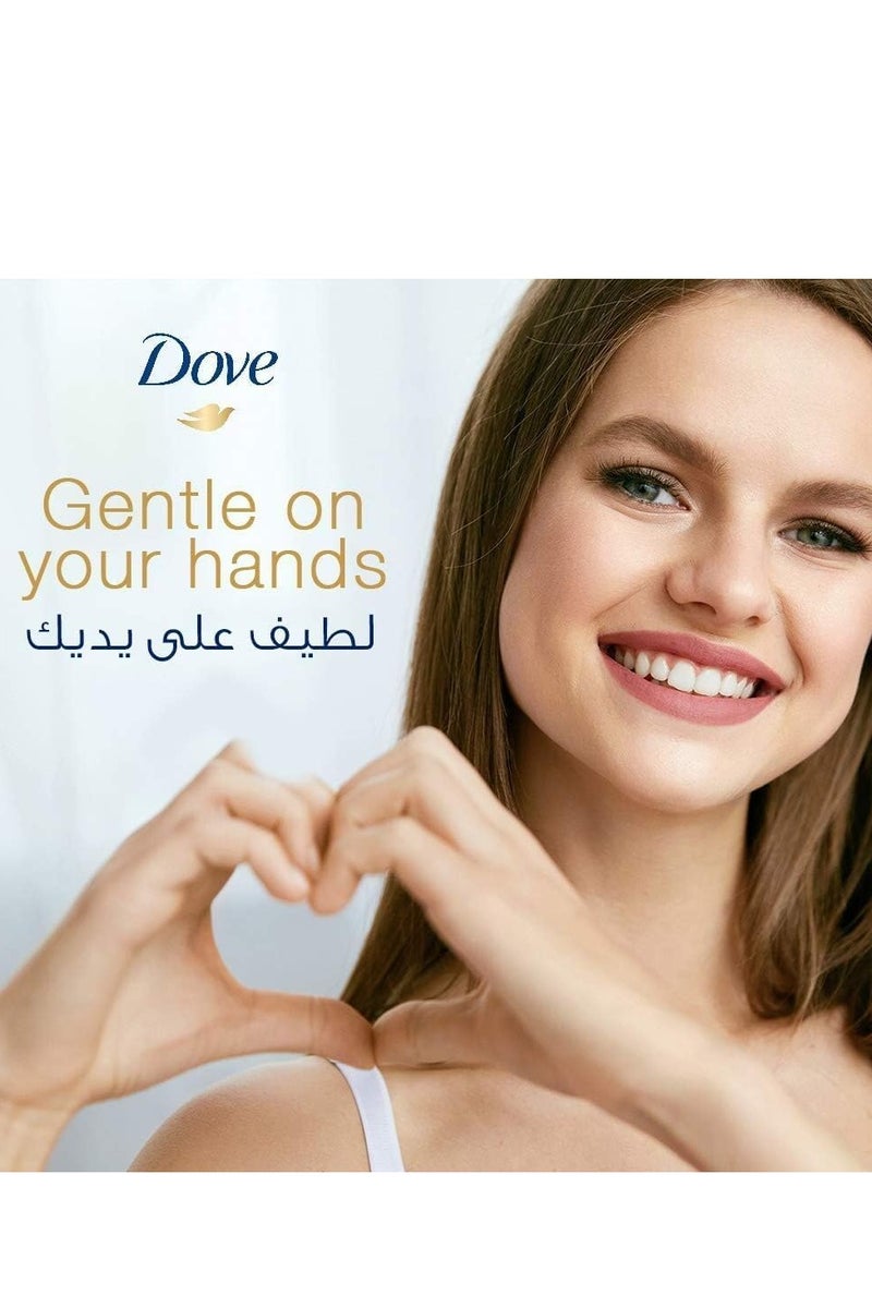 DOVE Care & Protect Pampering Hand Wash, 100% sensitive skin friendly, Shea Butter & Vanilla, With ¼ moisturising cream, 500ml  (pack of 2) - Image 3