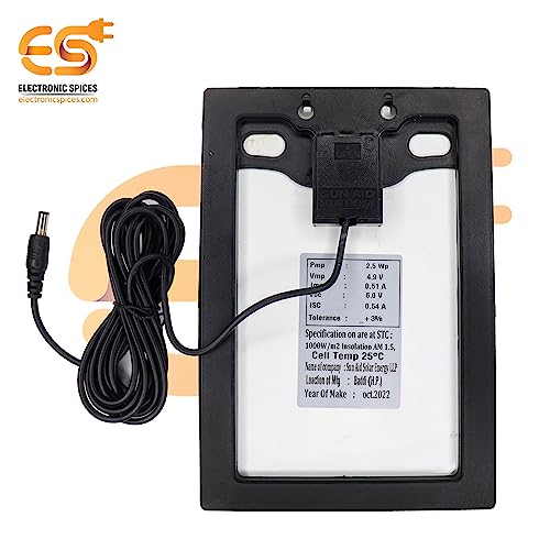 Electronicspices Electronic Spices 6V 2.5 Watt Solar Panel Rectangle Shape (21cm x 14cm) - Image 4