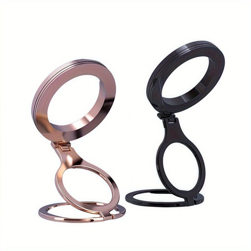 360 Degree Rotating Magnetic Car Phone Holder Foldable Portable Dashboard Stick Universal Car Holder For Smooth Surface Black - Image 4