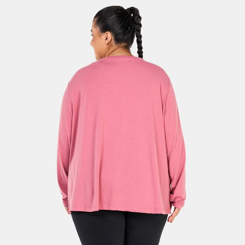 Nike Women's Yoga Dri-FIT Long Sleeves T-Shirt (Plus Size)