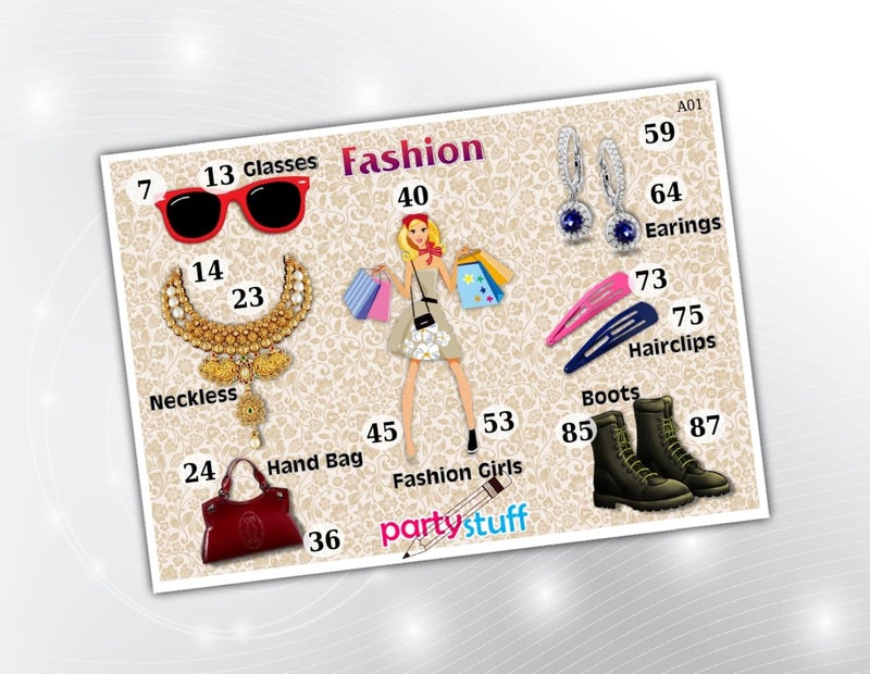 PartyStuff Tambola Housie - Fashion kukuba 6 (24 Piece) - Image 1