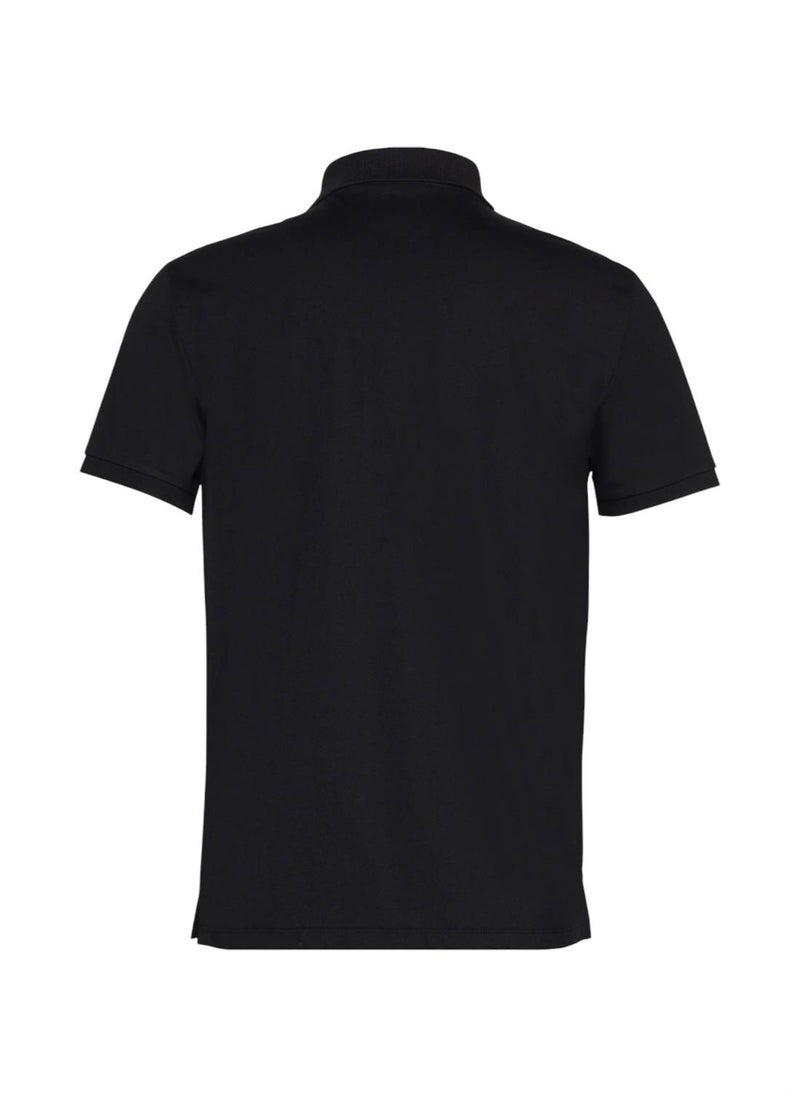 Calvin Klein Jeans Men's  Smooth Cotton Polo Shirt  - Cotton Blend, Black  - Image 1