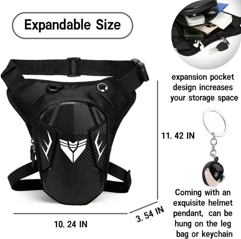 Riomhorry Motorcycle Leg Bag, Thigh Bag for Men Women, Water-Resistant Drop Leg Pouch with Adjustable and Removable Strap, Hands-Free Storage for Motorcycle Accessories, Cycling Hiking, Camping, Fishing - Image 3