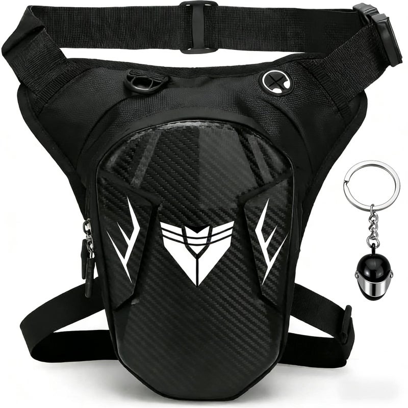 Riomhorry Motorcycle Leg Bag, Thigh Bag for Men Women, Water-Resistant Drop Leg Pouch with Adjustable and Removable Strap, Hands-Free Storage for Motorcycle Accessories, Cycling Hiking, Camping, Fishing - Image 1