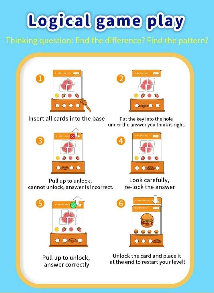 Logic Key Puzzle Game  Early Learning Toys   Montessori Toys Stage 1  For Kids 3+ - Image 4