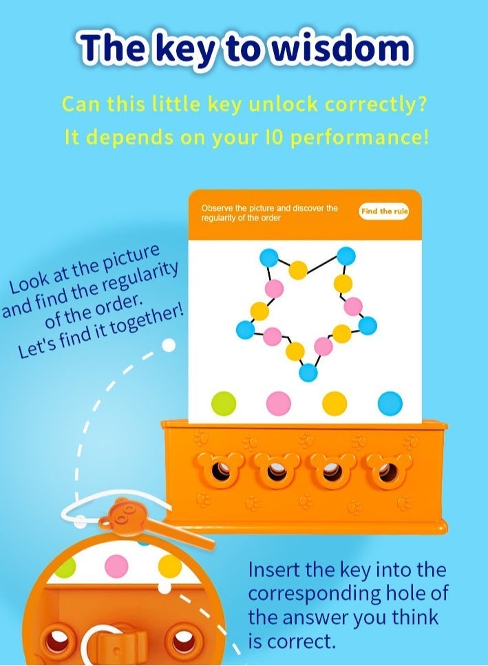 Logic Key Puzzle Game  Early Learning Toys   Montessori Toys Stage 1  For Kids 3+ - Image 2