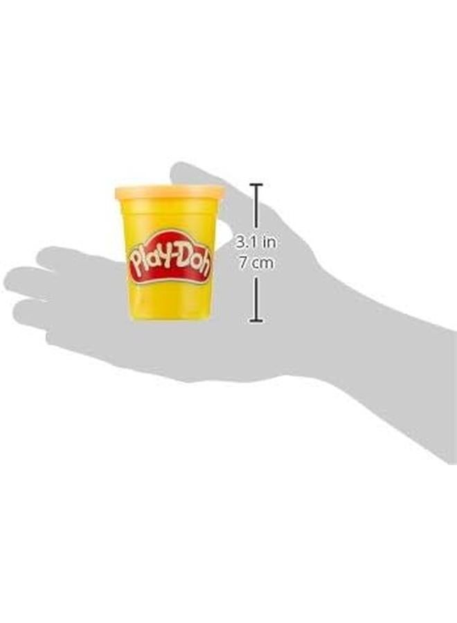 بلاي دوه 4 عبوات من الألوان غير السامة ذات الطابع الحلو للأطفال بعمر سنتين وما فوق، علب سعة 4 أونصة، وردي فاتح، أزرق فاتح، برتقالي ساطع، أرجواني E4869Es0 - Image 3
