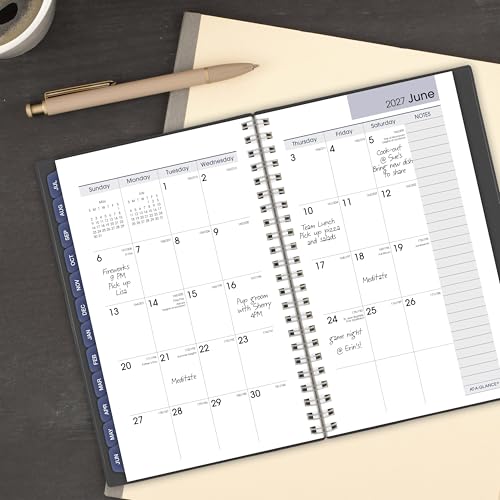 AT-A-GLANCE Planner 2026-2027 Weekly & Monthly Academic 12-Month July-June, 5" x 8", DayMinder, Charcoal (AYC20045) - Image 3