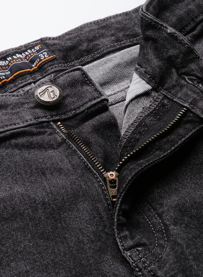 The Indian Garage Co The Indian Garage Co Men Mid Rise Slim Fit Stretchable Jeans