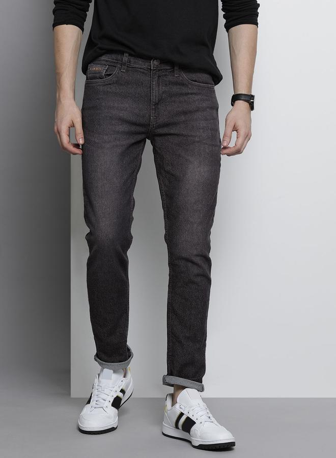The Indian Garage Co Men Mid Rise Slim Fit Stretchable Jeans - Image 1