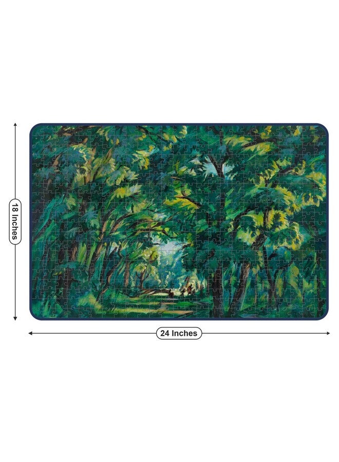 Webby City Park Painting by Tibor Boromisza Jigsaw Puzzle, 500 Pieces - Image 5