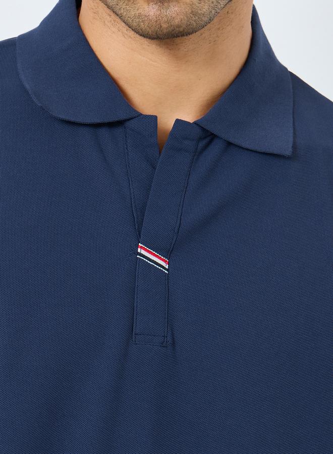 Styli Men Regular Fit Polo with Side Button Detail - Image 4