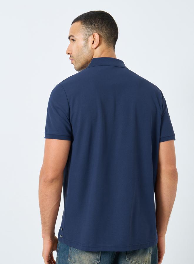 Styli Men Regular Fit Polo with Side Button Detail - Image 5