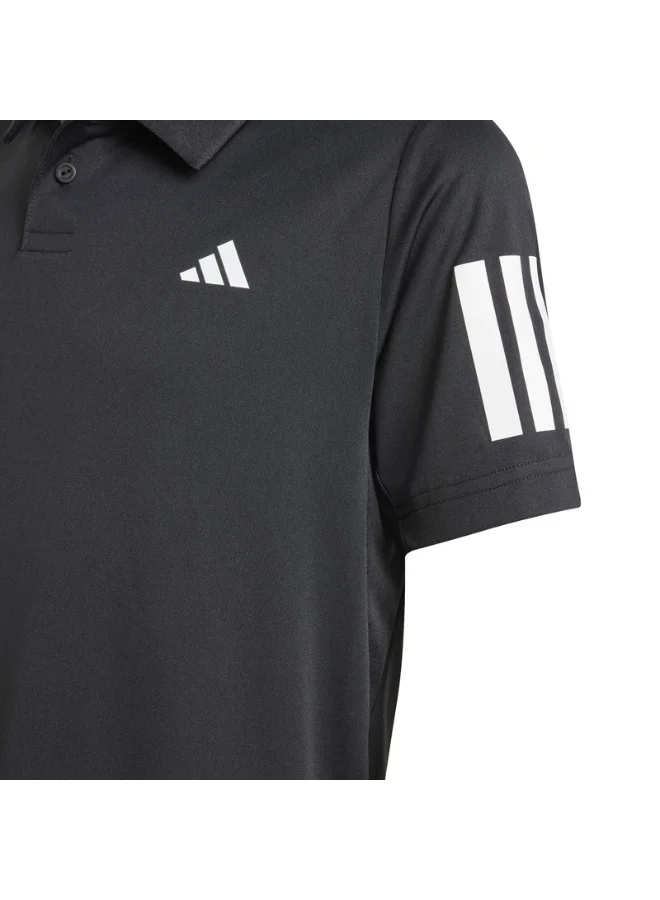 adidas قميص بولو تنس B Club 3S أسود للأطفال 5-6 سنوات