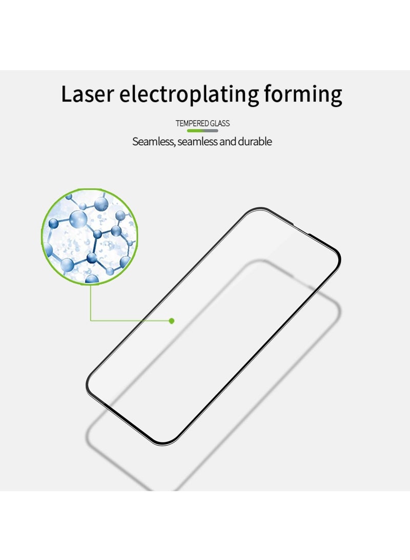 BORTONY iPhone 14/13/13 Pro 9H Hardness Tempered Glass Screen Protector Bubble Free Ultra HD Case Friendly Full Coverage For Apple iPhone 14/13/13 Pro 6.1" - Image 4